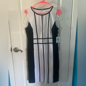 New with tags Calvin Klein black and white dress